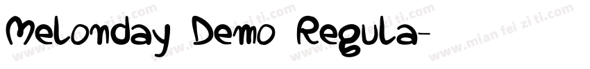 Melonday Demo Regula字体转换